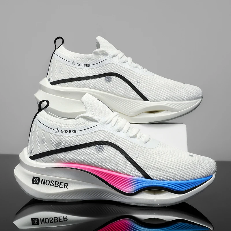 

Мужские кроссовки, новинка 2025, дышащие сетчатые кроссовки для марафонских гонок, легкие амортизирующие кроссовки для бега на большие расстояния