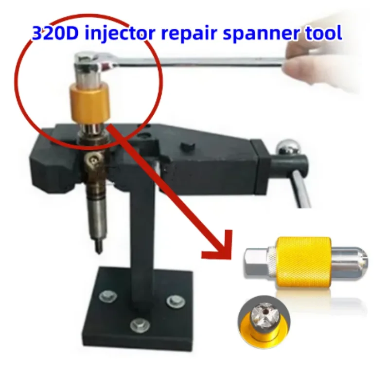 For 320D C6 C6.6 C6.4 Common Rail Diesel Injector Tension Nut Removal Disassemble Steel Screw Tool Kits E1024066