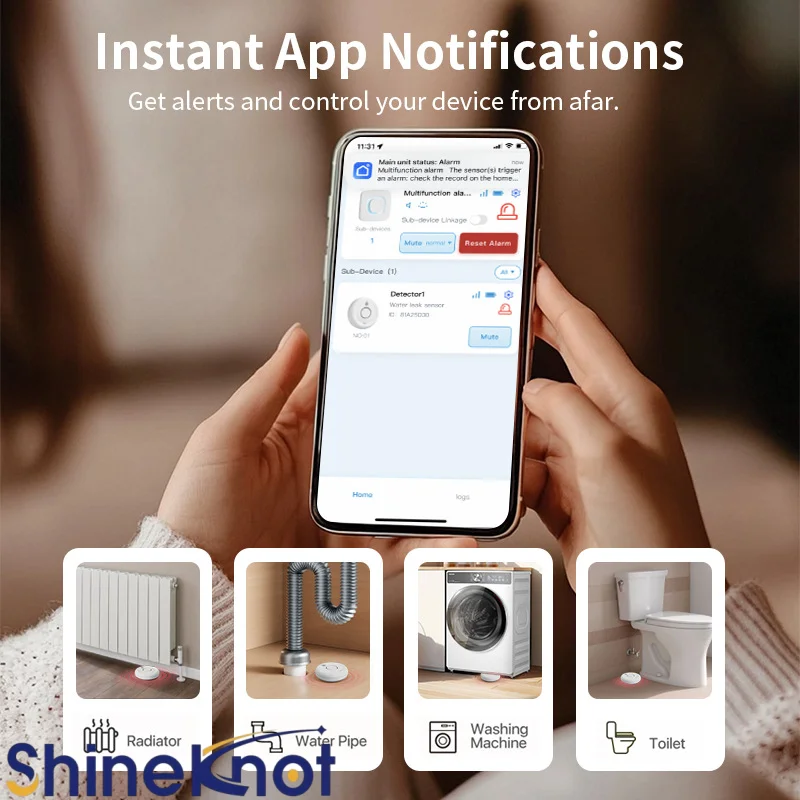 SHINEKNOT Doodle Wifi Water Le - огляд і ціна Smart Home Water Level Sensor