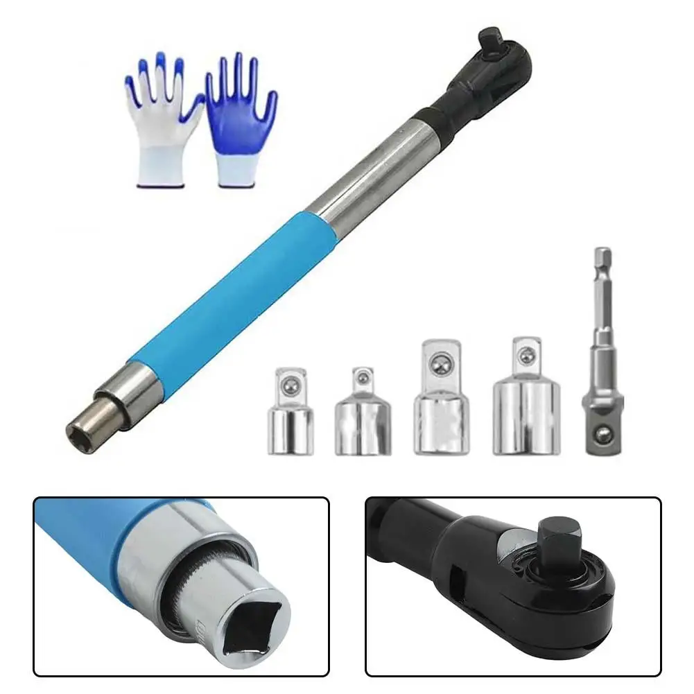 

Quick Change Tool Torque Tool Confined Areas Dual-Material Grip Dust Resistant Gear Lightweight Design Non-Slip Handle