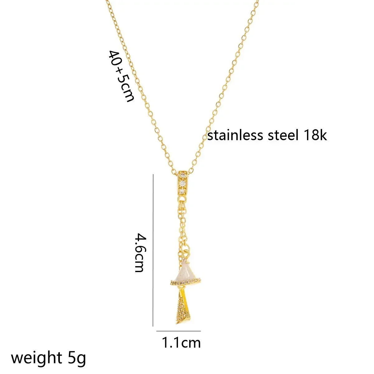 Ожерелье в форме веера с гальванической цепочкой на ключицу из чистого золота — это универсальное высококачественное женское колье.