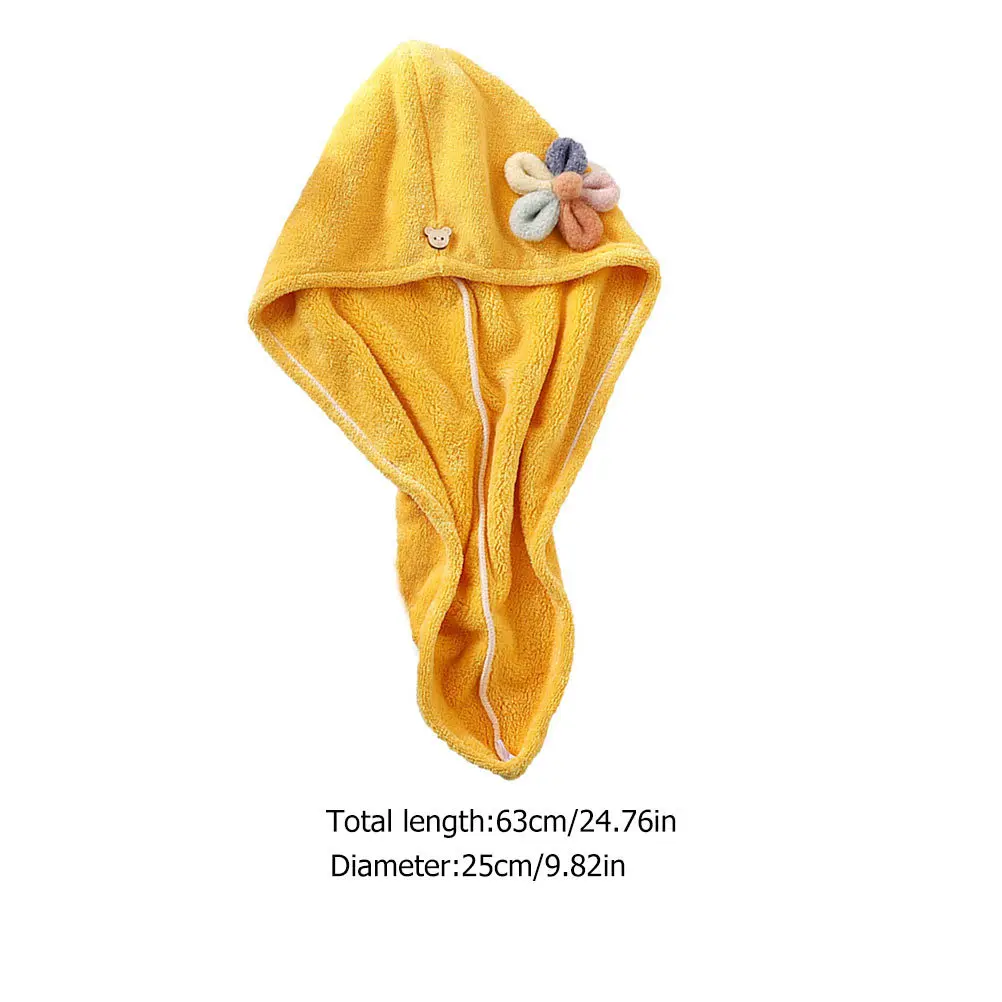 1 قطعة قبعة الشعر التجفيف السريع المرجان الصوف منشفة استحمام لينة ماصة غطاء تجفيف الشعر للمنزل سبا السفر إزالة ماكياج #5