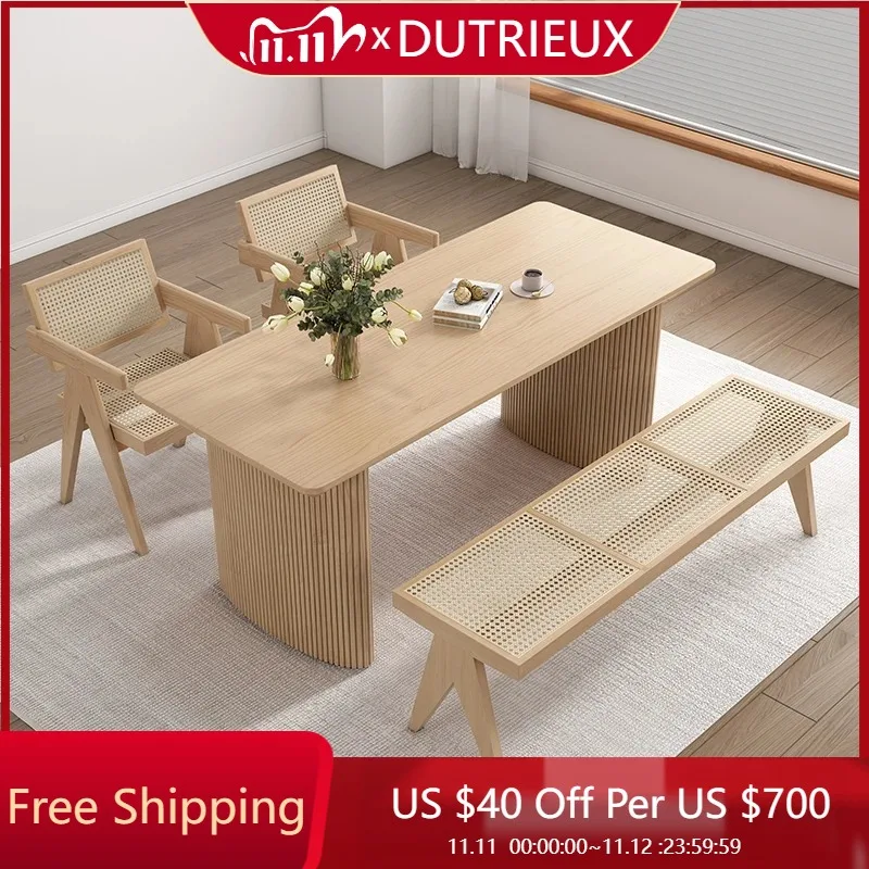 

Restaurant Wooden Table Party Study Event Office Salon Fashion Dining Table Living Room Modern Mesas De Jantar Home Furniture