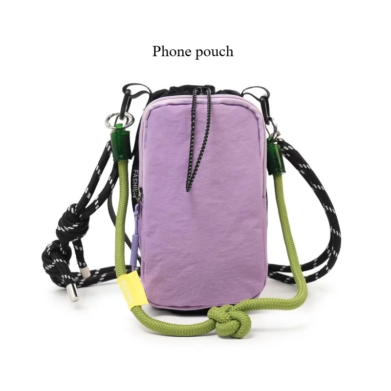 2026 New Lightweight Outdoor Crossbody Bag, Women's Dopamine Contrasting Color Phone Bag, Casual Travel Shoulder Bag