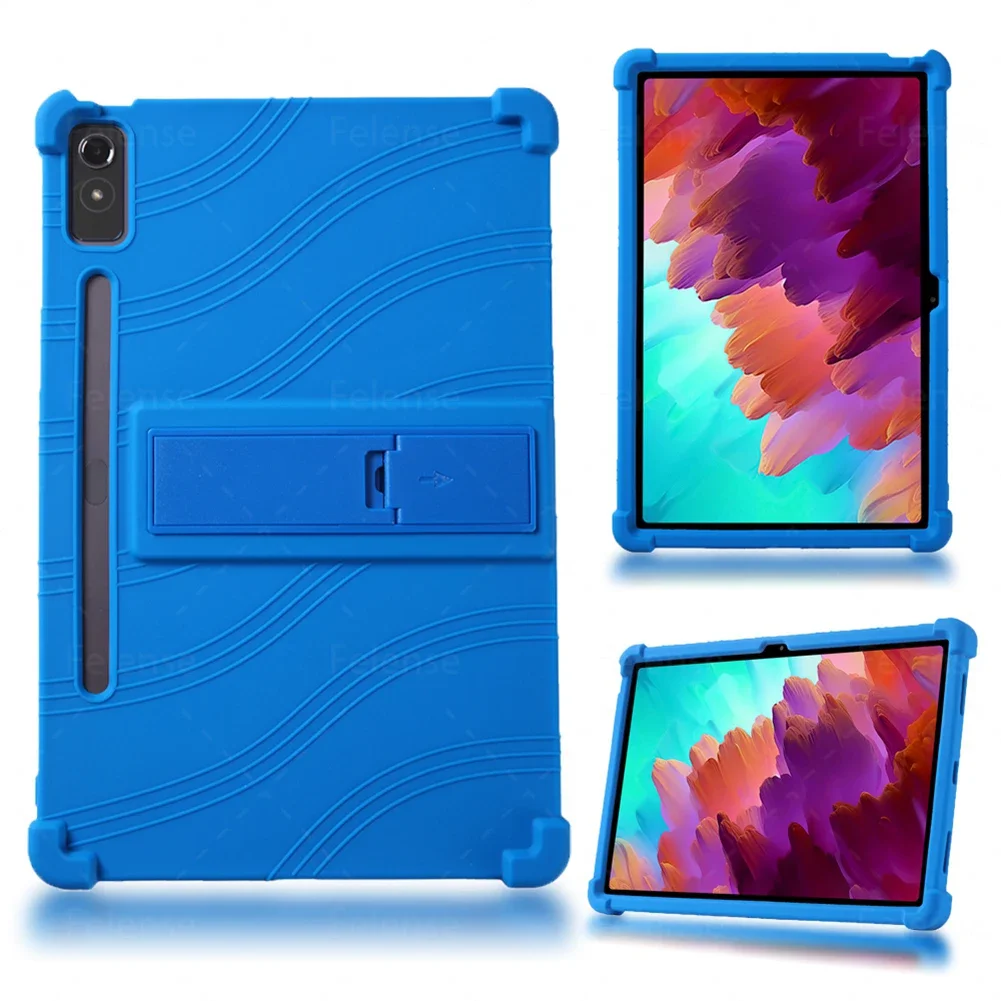 เคสสำหรับ Lenovo XiaoXin Pad Pro 12.7 "2023 TB-370FU/ 371FC ซิลิโคนขาตั้งกันกระแทกฝาแท็บเล็ตสำหรับ Lenovo TAB P12 fundas