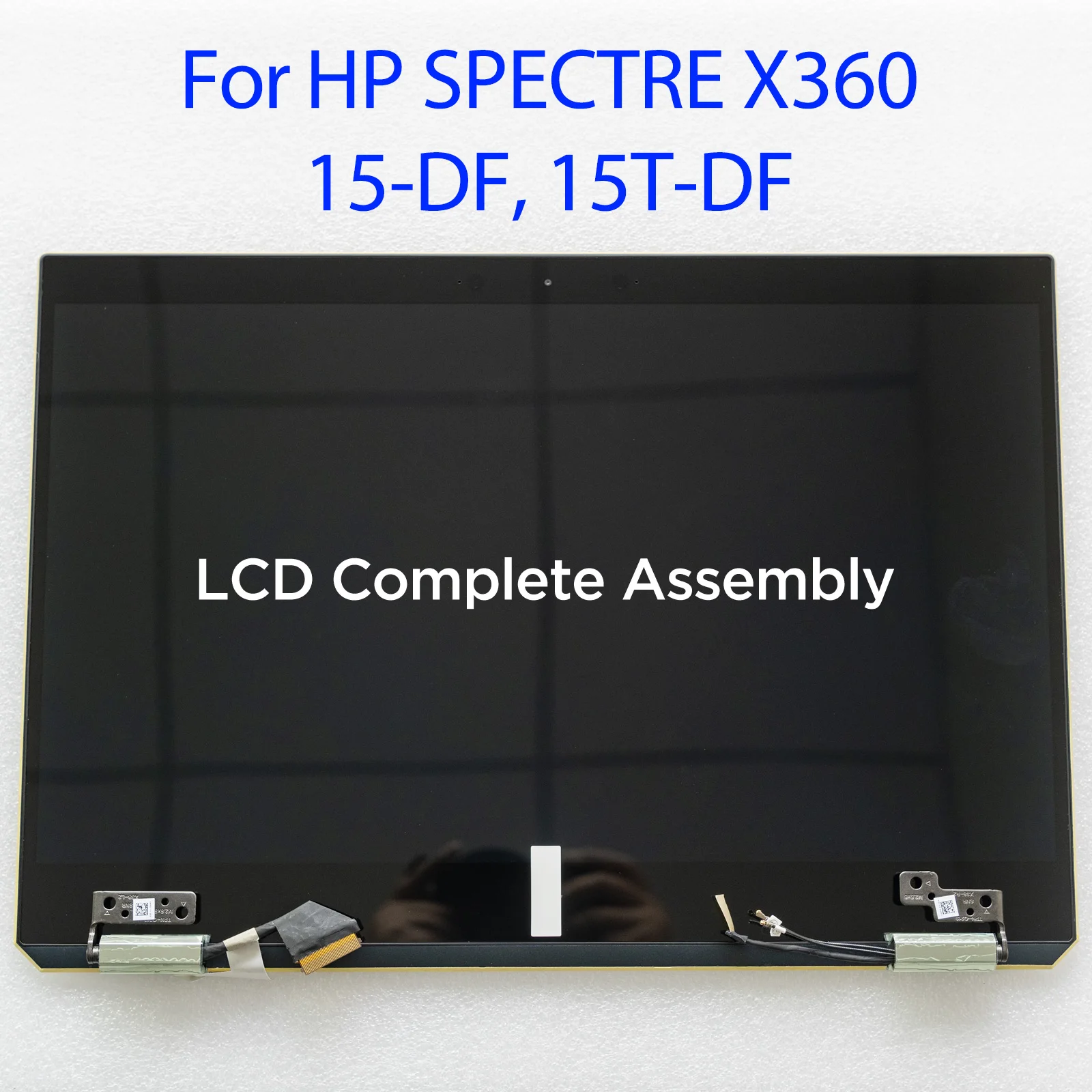 

15.6'' LCD Touch Screen Complete Assembly AM-OLED for HP SPECTRE X360 15-DF 15T-DF 15T-DF100 Display Panel Replacement 3840x2160