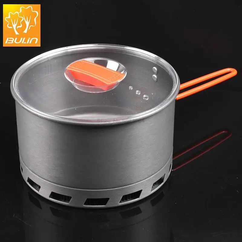 Outdoor 2-3 Person Camping Heat Exchanger Pot Bulin S2500 Portable Cookware Pot Energy Saving Quick Heating Pot