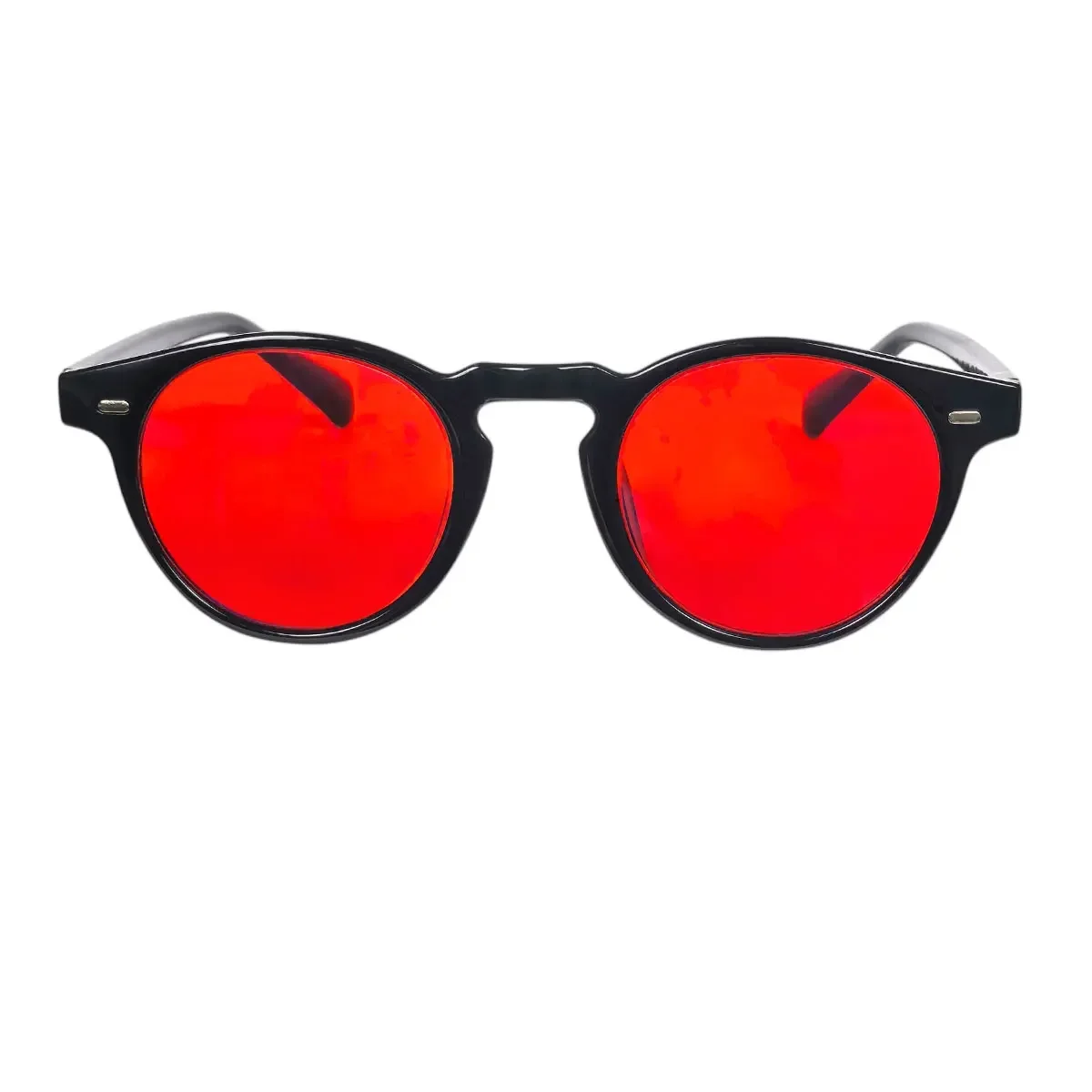 SHINU dyed color glasses Men Women Red Lenses Orange lens color lens with prescription customizd reading glasses myopia glasses