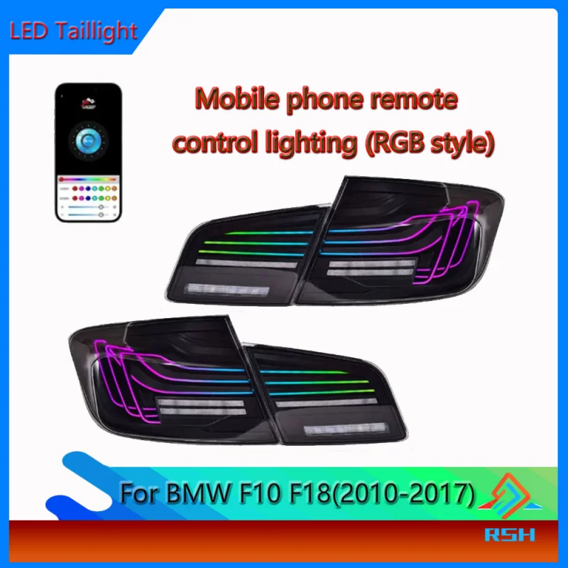 

Auto Parts Rear Light For BMW 5 Series F10 F18 2011-2017 Modified CSL RGB Style Tail Light Assembly Plug And Play Accessories