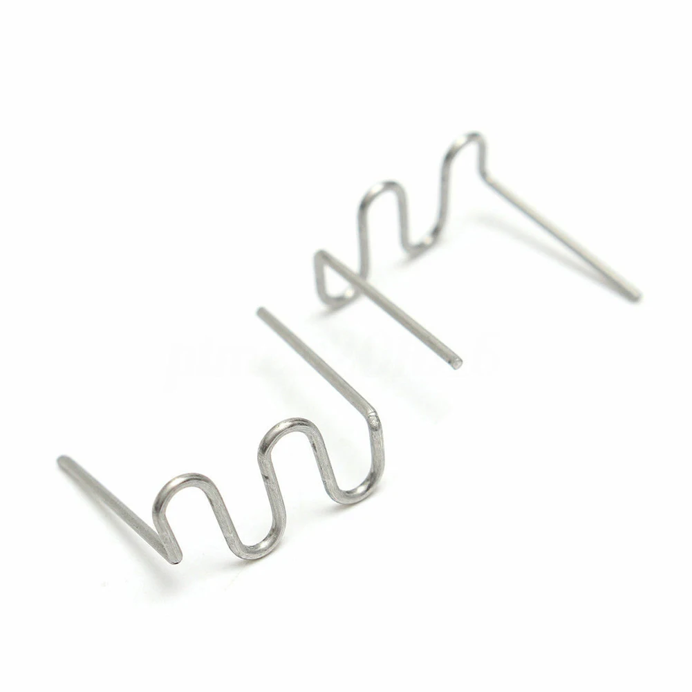 1000Pcs 0.6/0.8mm S Wave Hot Staples Pre-cut Wave Staples For Car Bumper Bodywork Plastic Repairs Stapler Soldering Tools