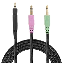 Replacement GSP600 Cable Audio Cord Compatible with Sennheiser Game One, Game Zero,GSP 500, GSP 600 Gaming Headphones (Black)