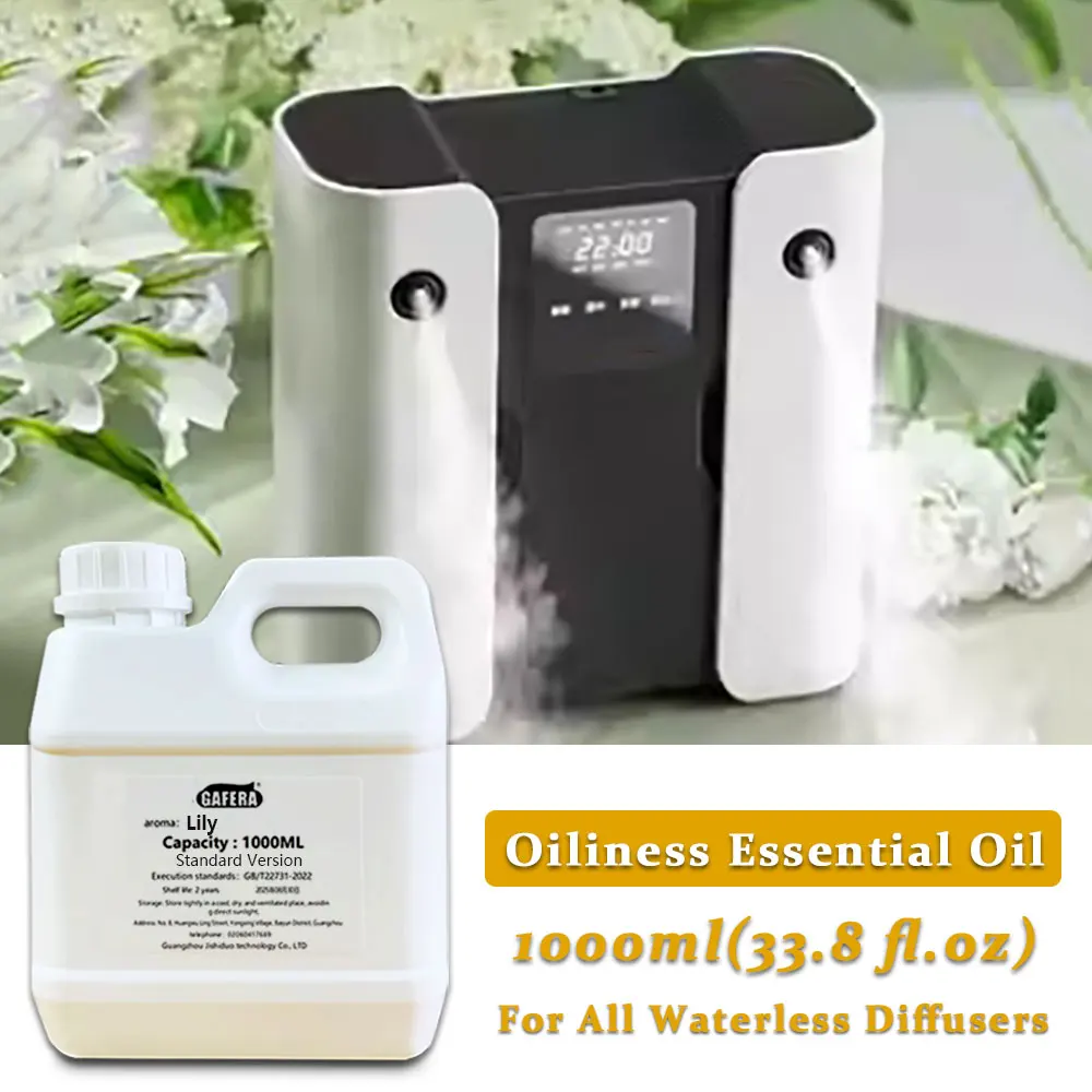 

Эфирное масло лилии/бриллы GAFERA 1000 мл (33,8 жидких унций) - для всех безводных диффузоров, диффузор для отелей/баров, пополняющее ароматерапевтическое масло
