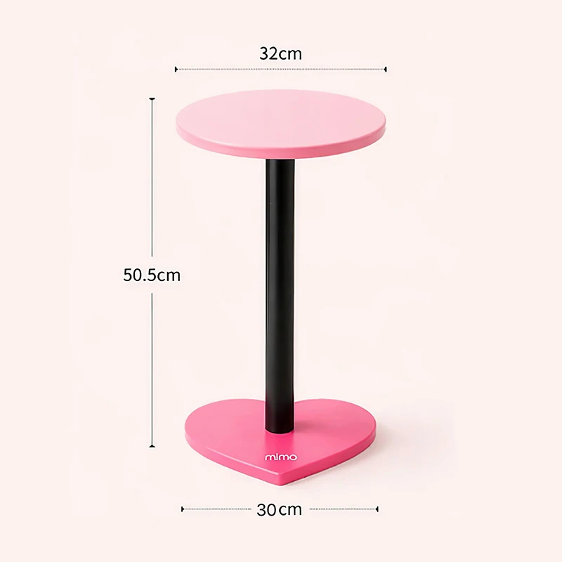 Pink Heart-shaped Coffee Table Ins Style Dopamine Living Room Bedroom Furniture Creative Home Decor Sofa Side Table Round Table