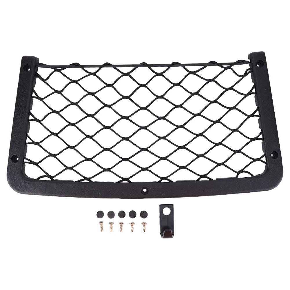 

Car Storage Net Bag Car Mesh Net Bag Holder Elastic Net Caravan Bus Vehicle Seat Back Organizer for Bus Camper SUV Vehicle RV