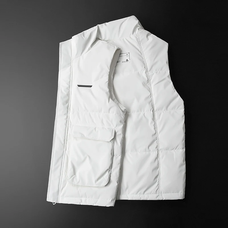 BATMO 2022 new arrival winter high quality 85% white duck down jackets men,thicked warm vest A2826