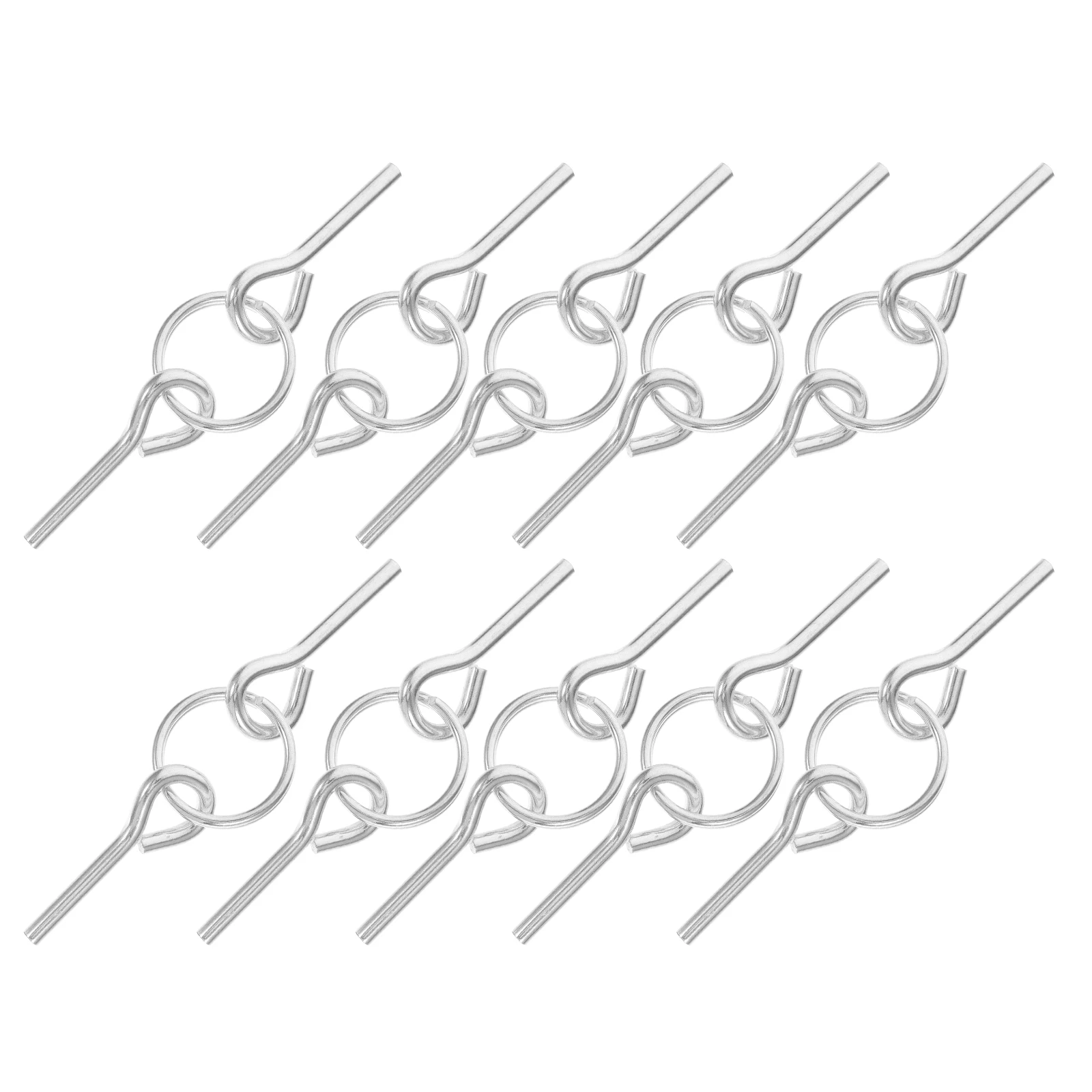 

10 Pcs Tent Pegs Set Aluminum Camping Accessories Lightweight Portable Outdoor Rope Ring Versatile Stable Practical