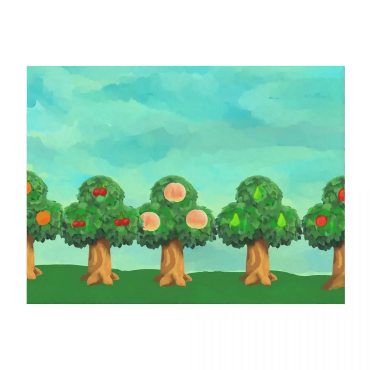

ACNH TREES Пледы для дивана Плюшевые фланелевые одеяла для зимы