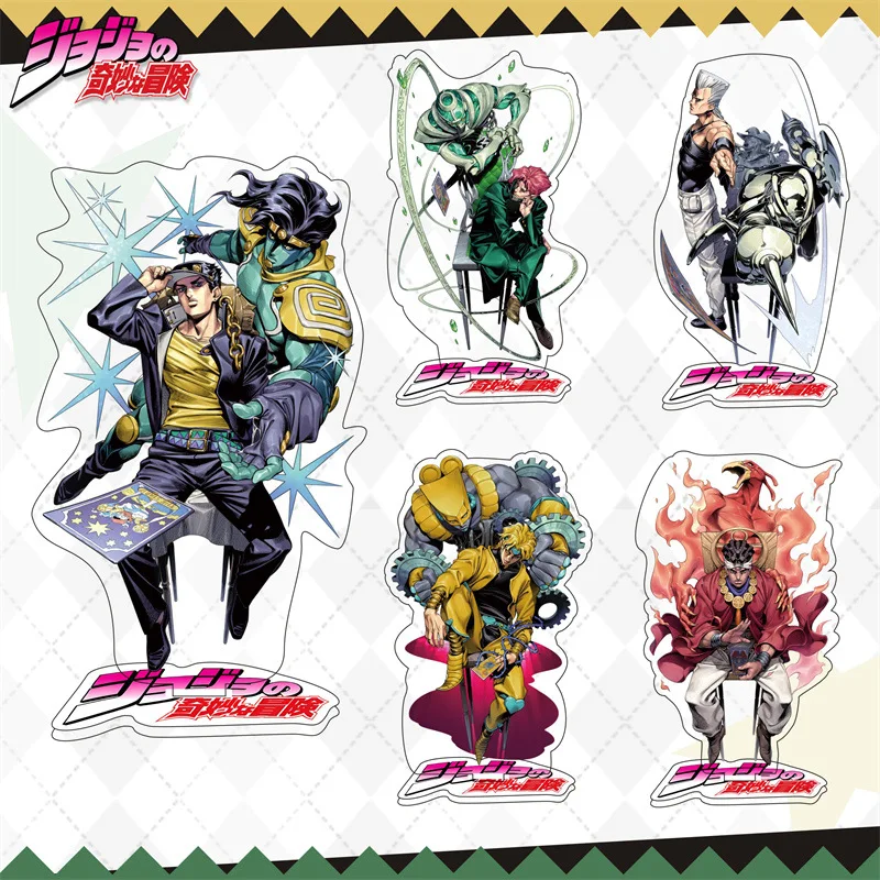 Anime JoJo's Bizarre Adventure Acrylic Standing Model Kujō Jōtarō Dio Brando Kakyoin Tenmei Model Figures Desk Decor Gift