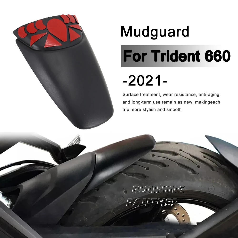 

For Trident 660 Trident660 2021 Rear Fender Motorcycle Extender Mudguard Extension Splash Guard Tire Hugger