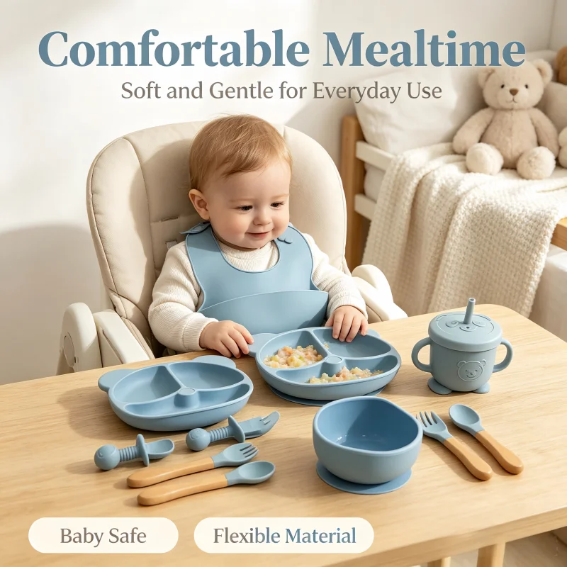 Set Peralatan Makan Anak Silik - Baby Food Weaning ulasan dan harga