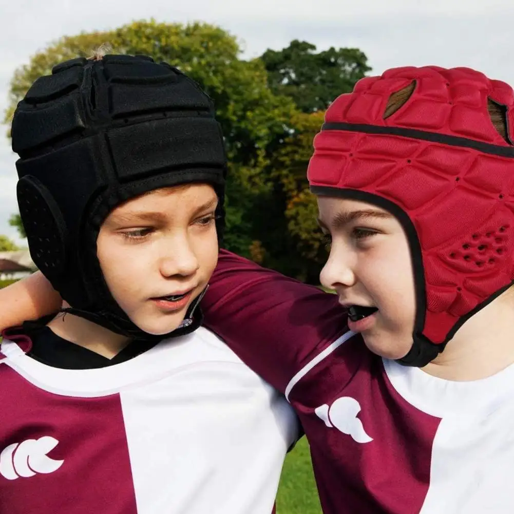 Sports Accessories Ultralight Impact-resistant Rugby Helmet Headguard with Adjustable Strap for Kids Youth Protective Soccer Ski