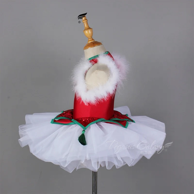 Ballet Swan Dance Skirt Children Sweet Red Luxury Ballet Tutu Dancing Wear Girls High Quality Standard Ballet Dance Skirt