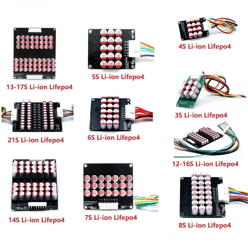 New 5A Active Equalizer Balancer 3S 4S 5S 6S 7S 8S Lifepo4 Lipo LTO Battery Energy Capacitor 14S 16S 17S 18S 19S 20S 21S