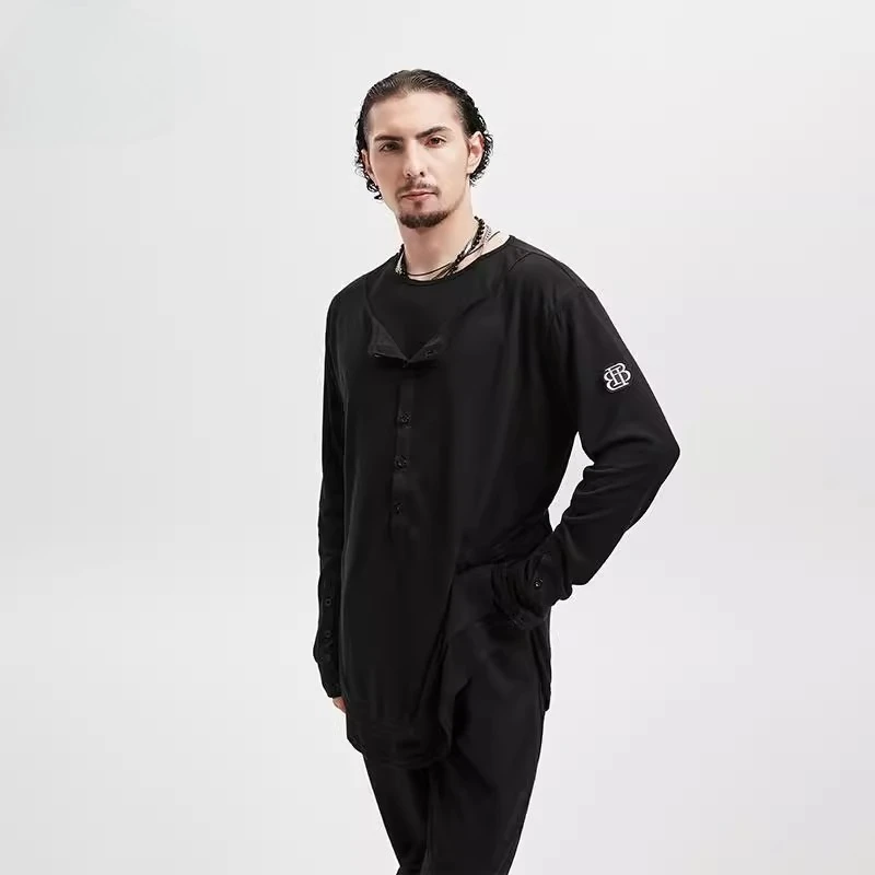 

customized men adult Latin ballroom dance costume T-shirt professional competition Latin practice costume dance performance top