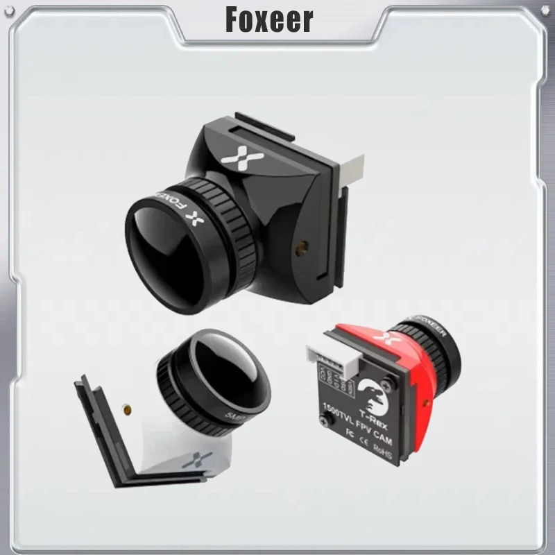 

19*19mm Foxeer T-Rex Micro 1500TVL Super WDR 4:3/16:9 PAL/NTSC Switchable Low Latency FPV Camera for FPV Racing Freestyle Drones