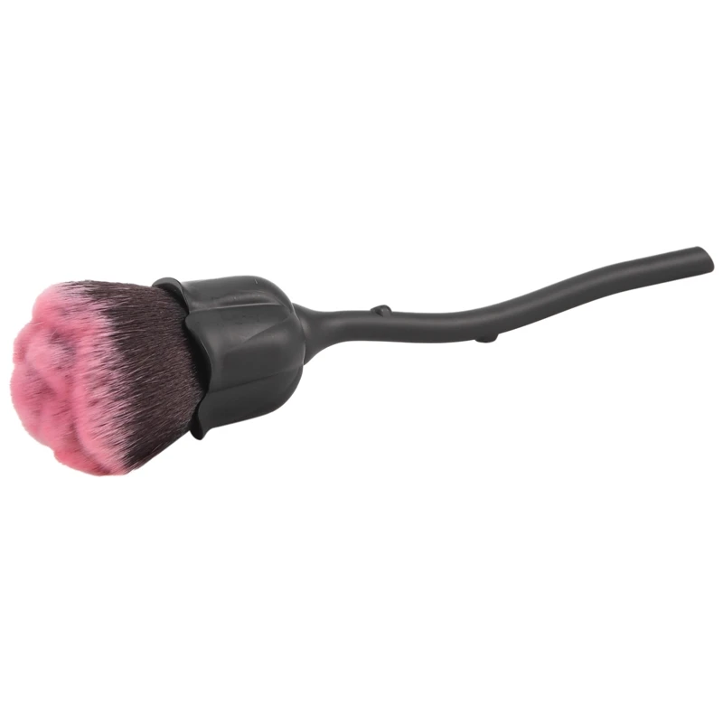 Pinceau à poussière pour les ongles, brosse rose, livres d'art, blush, poudre