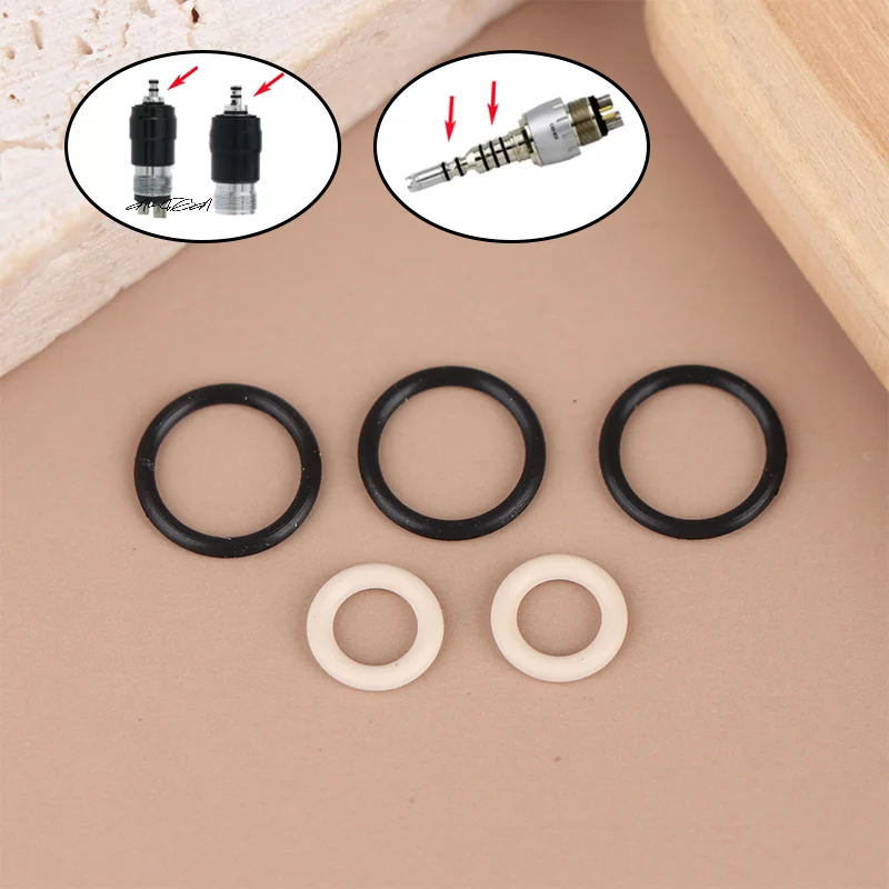 Dental Handpiece Coupler Seal O-Rings Kit KAVO NSK Compatible Anti-Oil Autoclavable Universal Handpiece Accessories