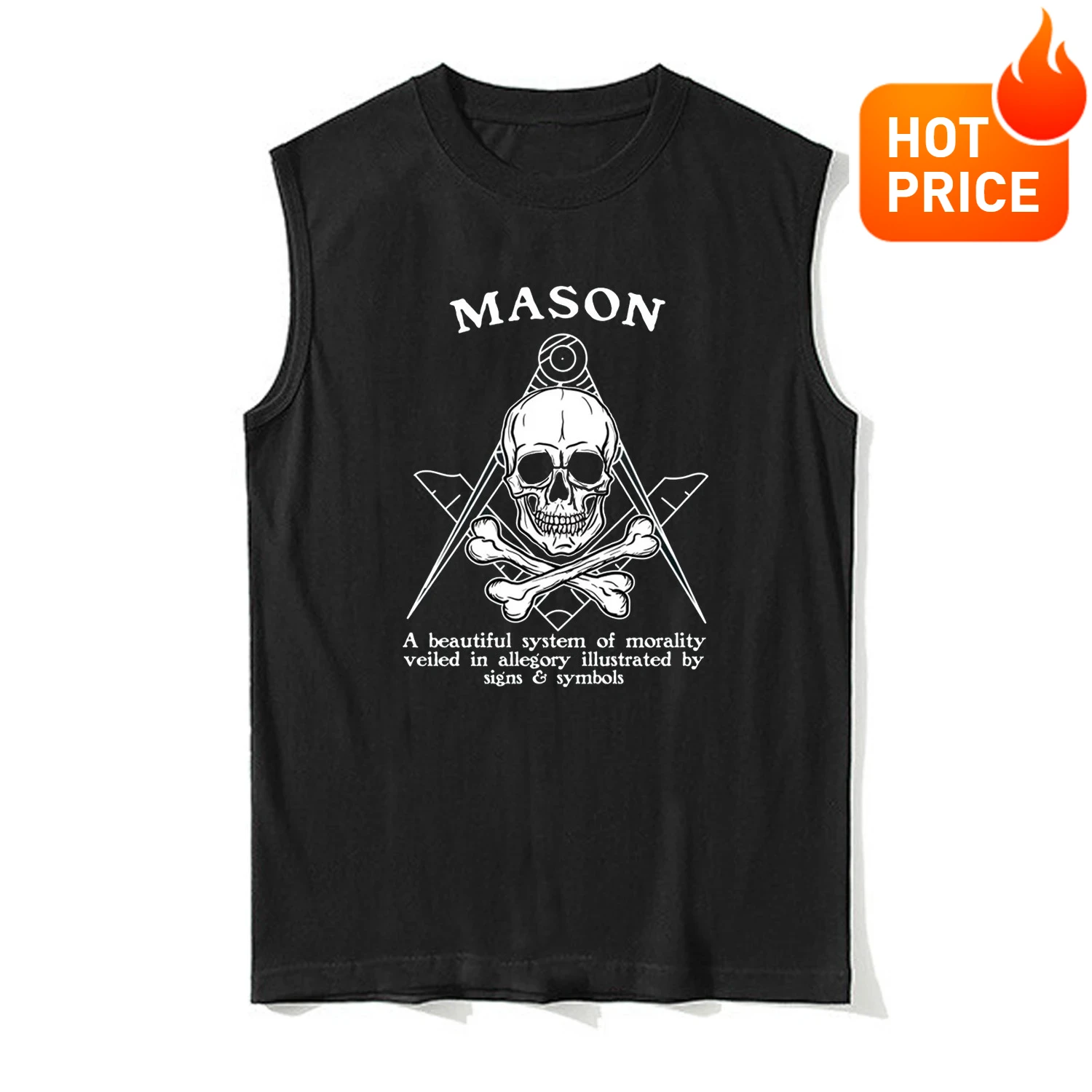 

Mason Beautiful System of Morality Freemason Symbol Masonic Tanktop 100% Cotton O-Neck Casual Mens Tank Tops Sleeveless T-shirt