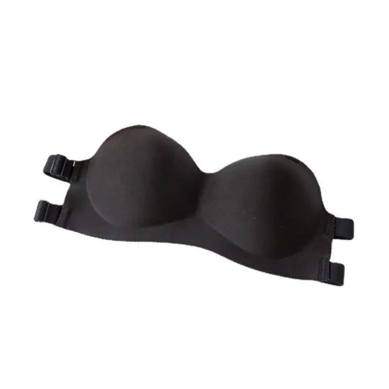 

Gathering Invisible Bra Anti Stray Lingerie Thin Smooth One Word Girth Strapless Sexy Female Comfortable Soft Steel Ring