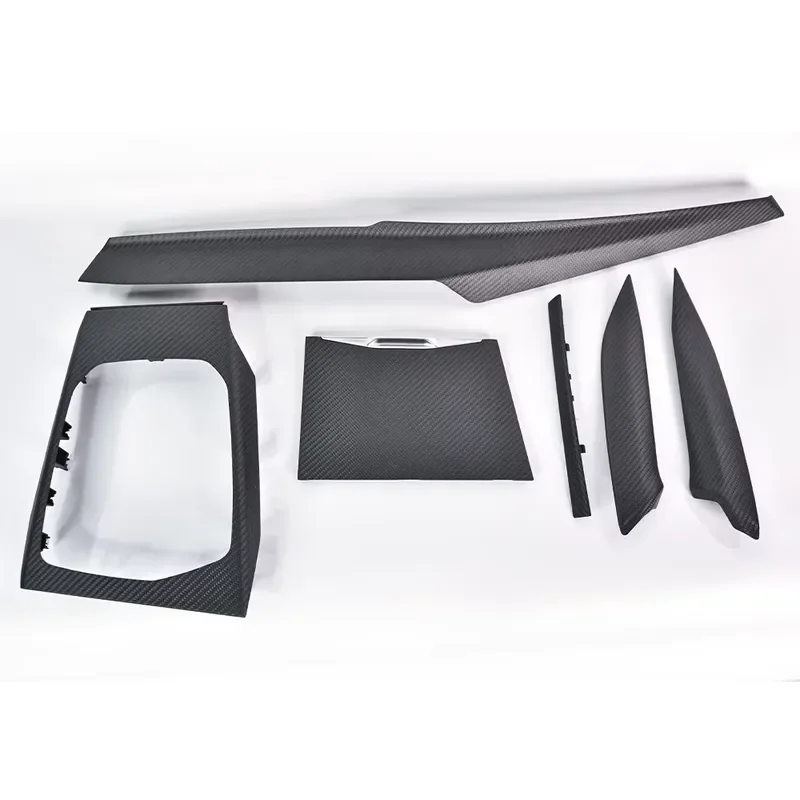 Suitable for 20-25 new carbon fiber center console interior door panel six-piece set non-destructive replacement and
