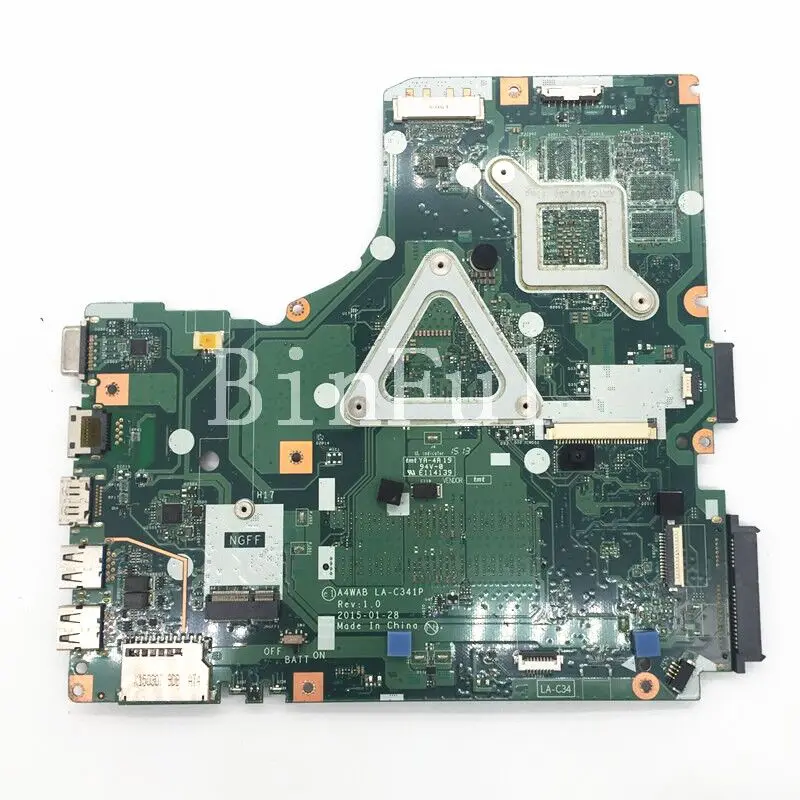 For Acer Aspire E5-473 A4WAB LA-C341P DDR3 Laptop Motherboard With SR23Y I5-5200U CPU N16V-GM-B1 T920M 2G 100% Fully Tested Good