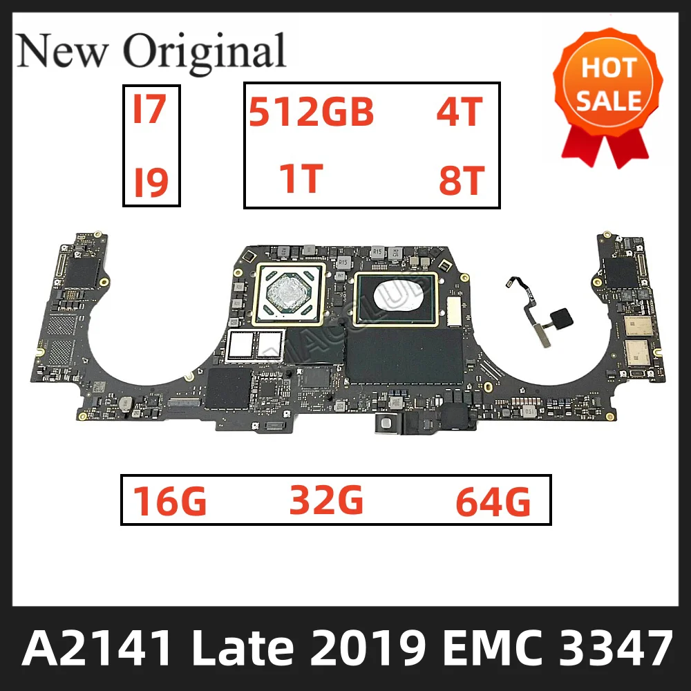 

A2141 Logic board for Macbook Pro Retina 16'' A2141 Late 2019 EMC 3347 820-01700-05 Logic board Motherboard