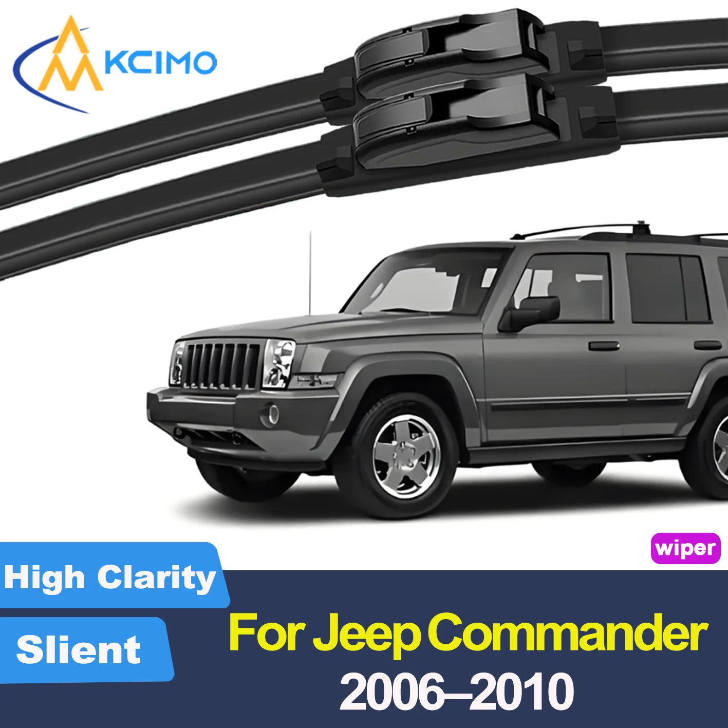 

2PCS New Wiper Blades for Jeep Commander XK XH (diesel export version) 2006-2010 Front Windshield Accessories 2010 2009 2008