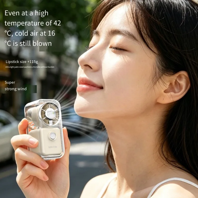 【fast-sale】usb-rechargeable-mini-palm-sized-handheld-fan-5-speed-quiet-operation-for-office-and-travel