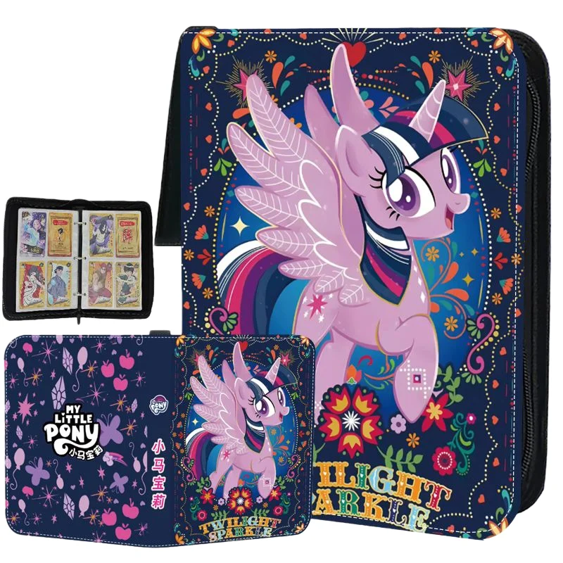 My Little Pony Loose-leaf Card Collection Photo Album Book Zipper Waterproof Business Card Holder Folder Trendy Luxury Gift