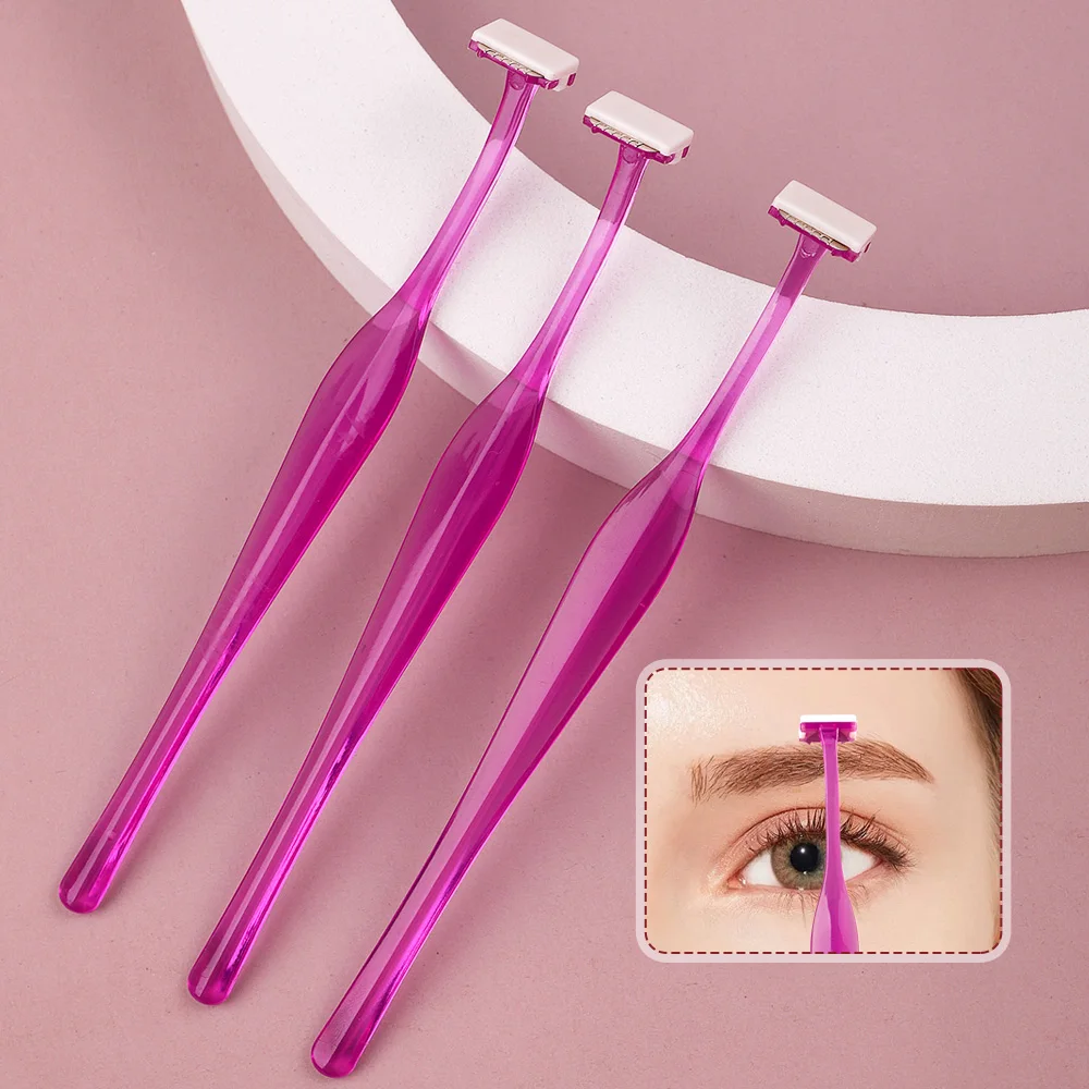 

stainless steel safety eyebrow shaver, cosmetic tools, eyebrow care and shaving.