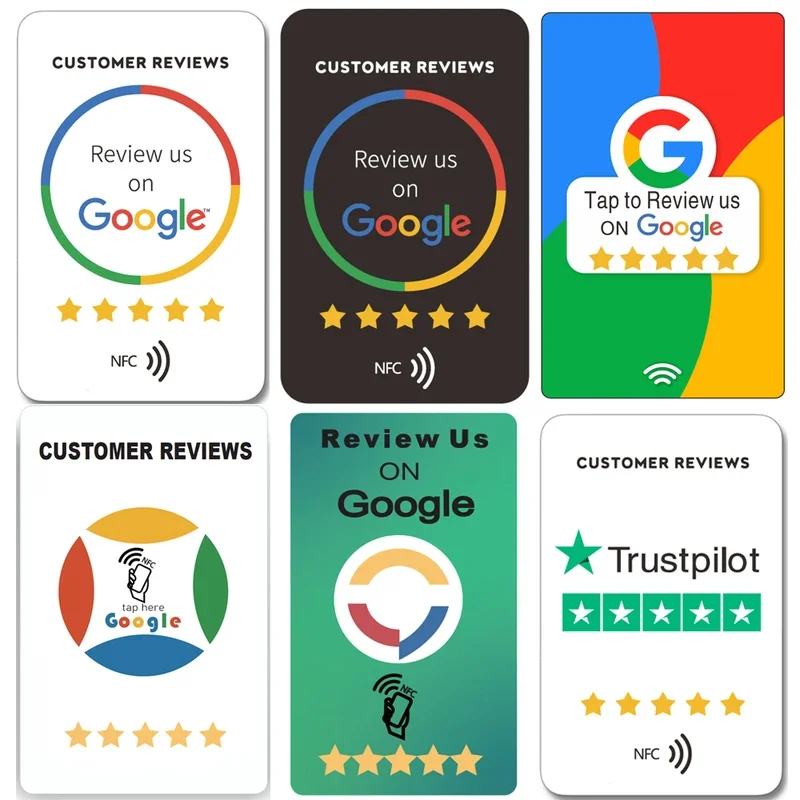 NFC Tap Review  Cards Google Customer Reviews Card  Increase Your 5 Star Ratings Reviews  for your Business customized