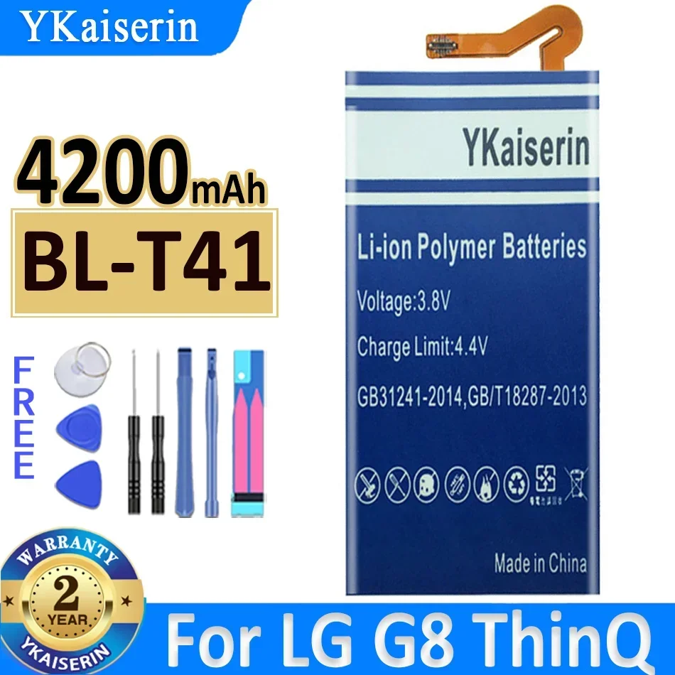 4200mah YKaiserin Battery BL-T41 For Lg G8 ThinQ BL T41 LMG820QM7 LMG820UM1 LM-G820UMB LMG820UM0 LM-G820N Bateria