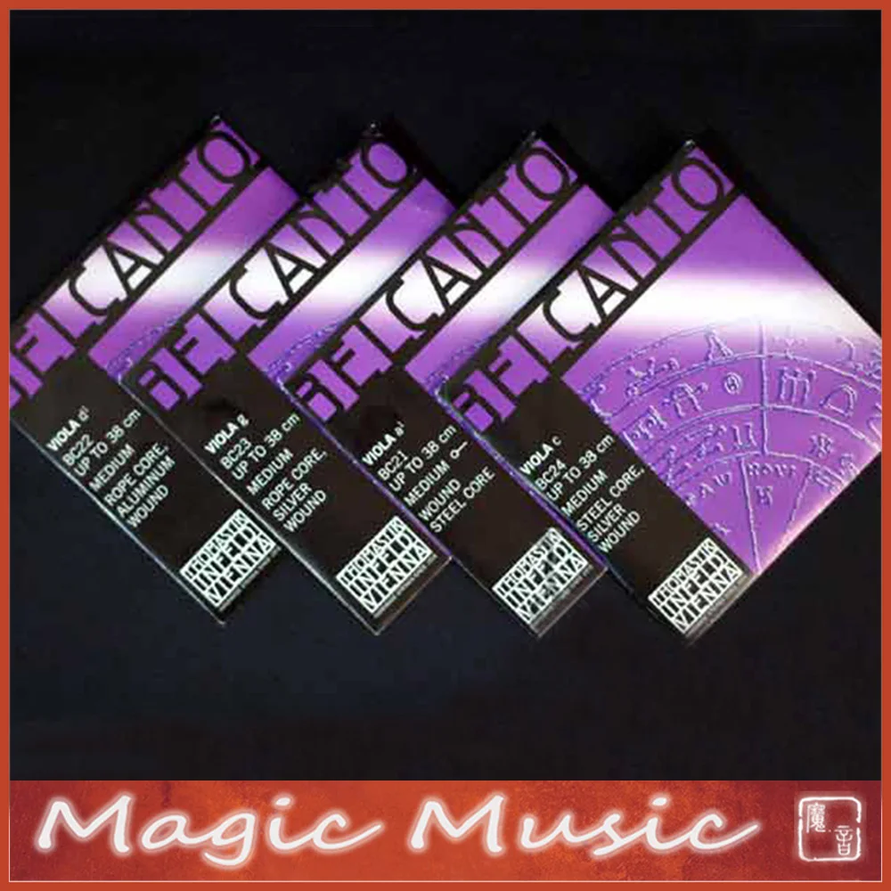 Thomastik Bclcanto BC200 Medium Viola Strings, Made in Austria, Full Set, Ball End, Including A, D, G, C String