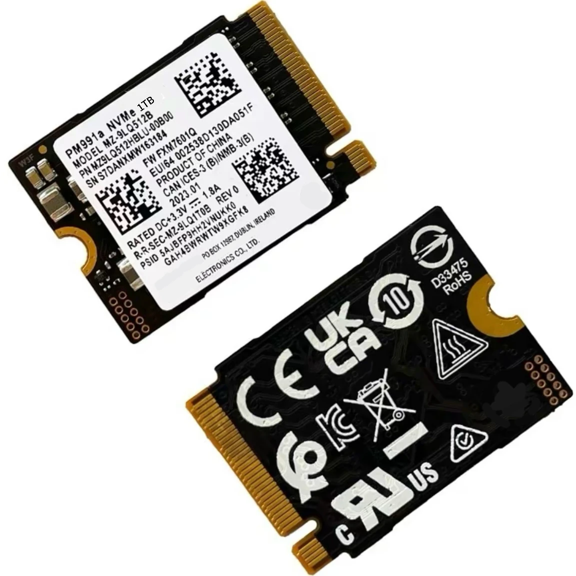 Imagem -05 - Expansão Portátil Ssd Nvme para Samsung Pm991a 1tb M.2 2230 Unidade de Estado Sólido Pcie3.0x4