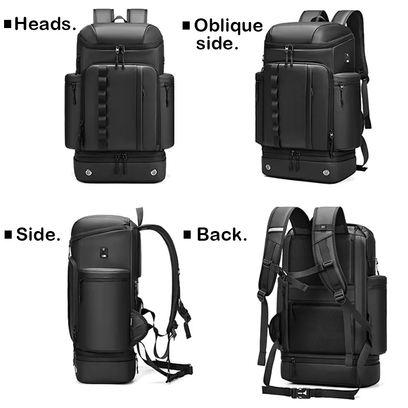 Business backpack Outdoor mountaineering and short business trips Waterproof large-capacity dry and wet separation