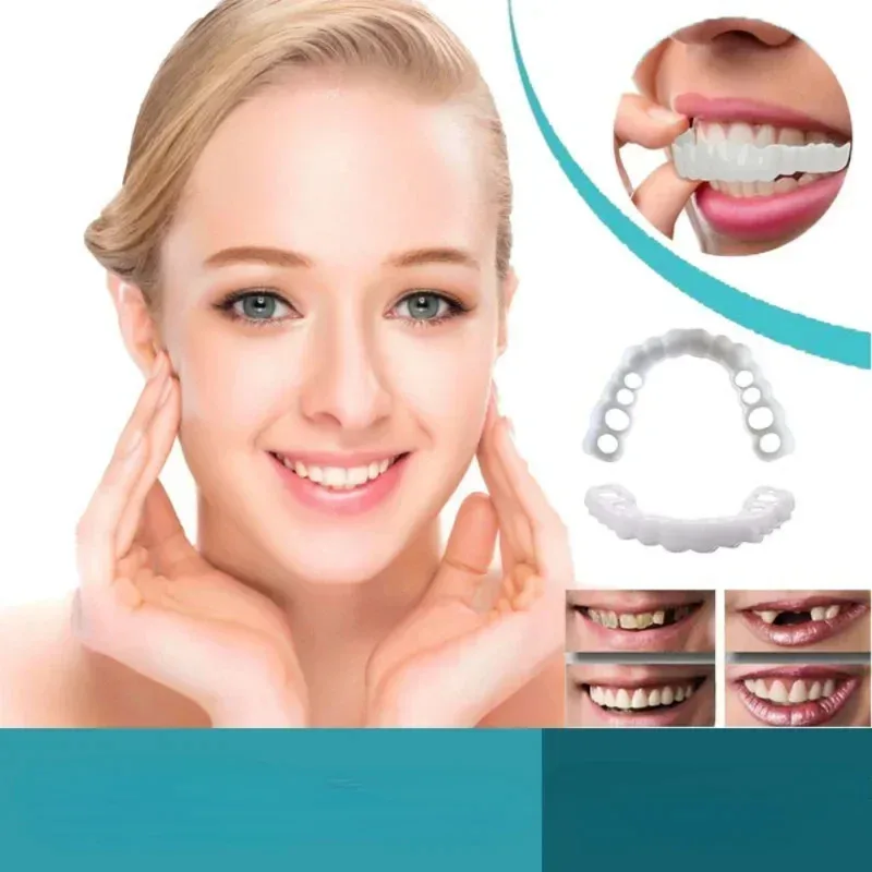 Upper Lower Veneers Teeth Cover — Comfortable Flex Fit, Smile Improver ck848