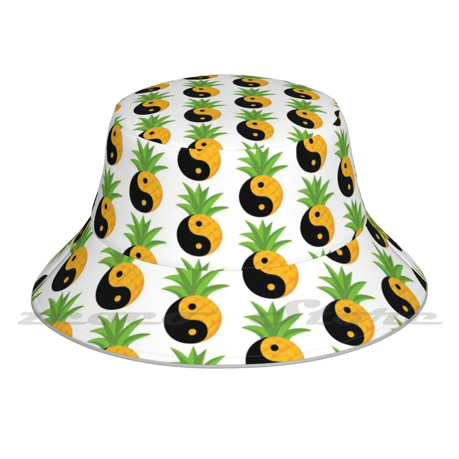 Presenting Yin & Yang Cap Diy Light Foldable Sunshade Fashion Fisherman Hat Psych Yin Yang Shawn Gus Yellow Fruit Delicious