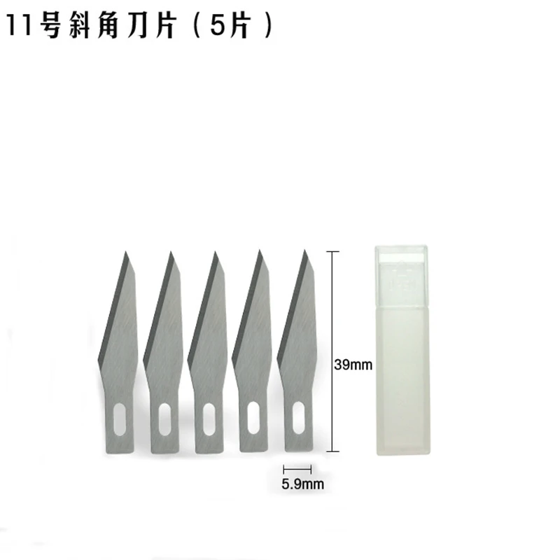 Antislip metalen scalpel + 11 stuks SK5 messen houtsnijwerk messen fruit voedsel ambachtelijke sculptuur graveermes handgereedschap WL-9302S