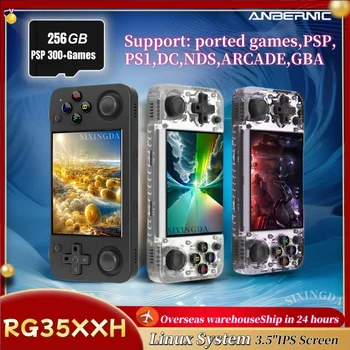 ANBERNIC RG35XX H Retro handheld game Video player console 3.5 inch IPS full viewing angle H700 quad HD Bluetooth 256G PSP gift