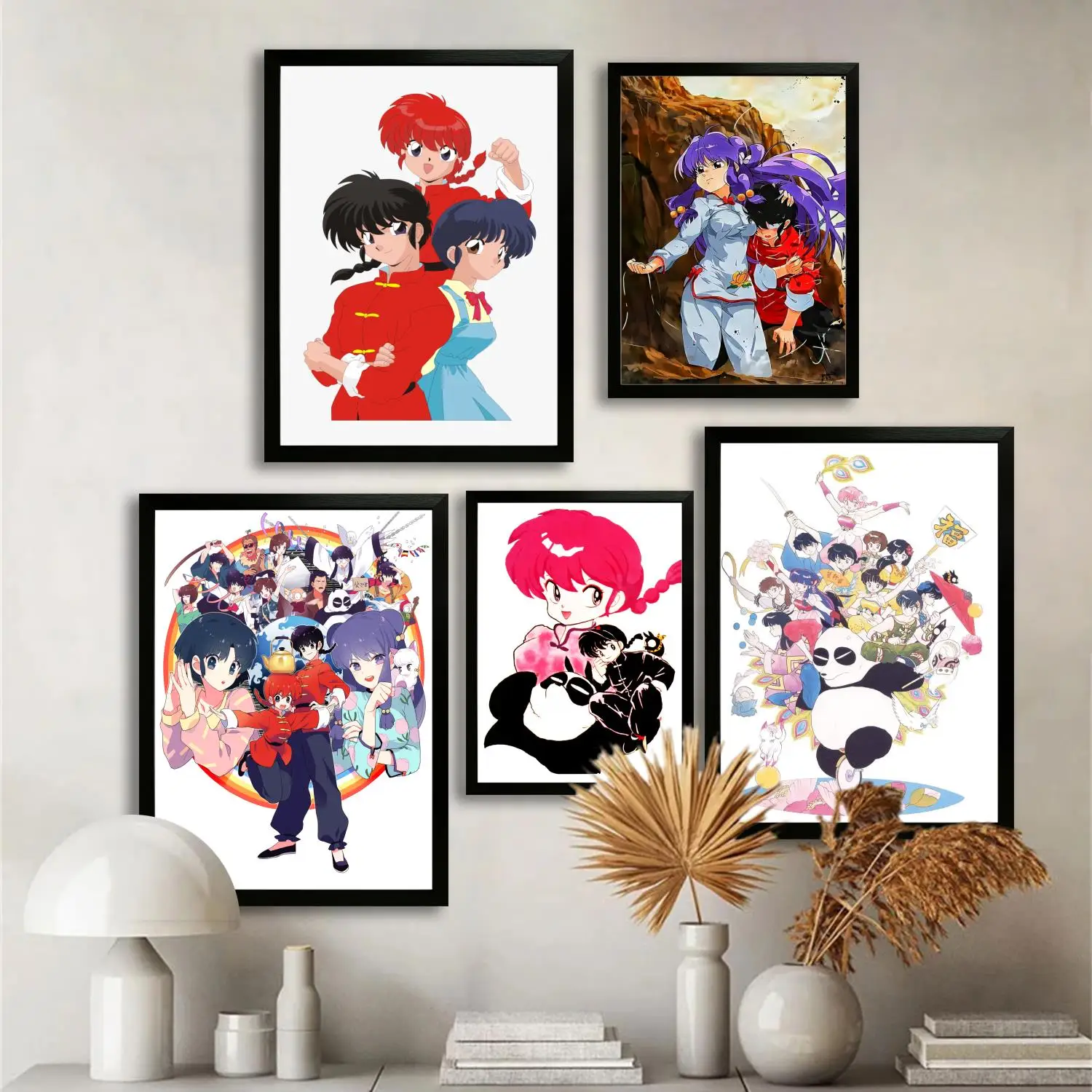 

Ranma 12, холст, художественный постер и настенное искусство, печать с картинками, современный семейный декор для спальни, постеры, декоративная живопись